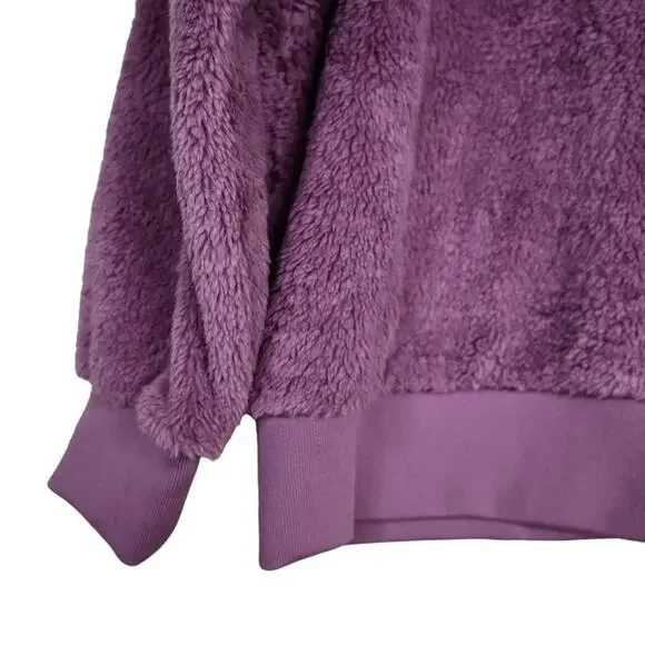 Spyder Womens L Bailey Faux Shearling Jacket in Tulipwood Purple NEW - Picture 7 of 11